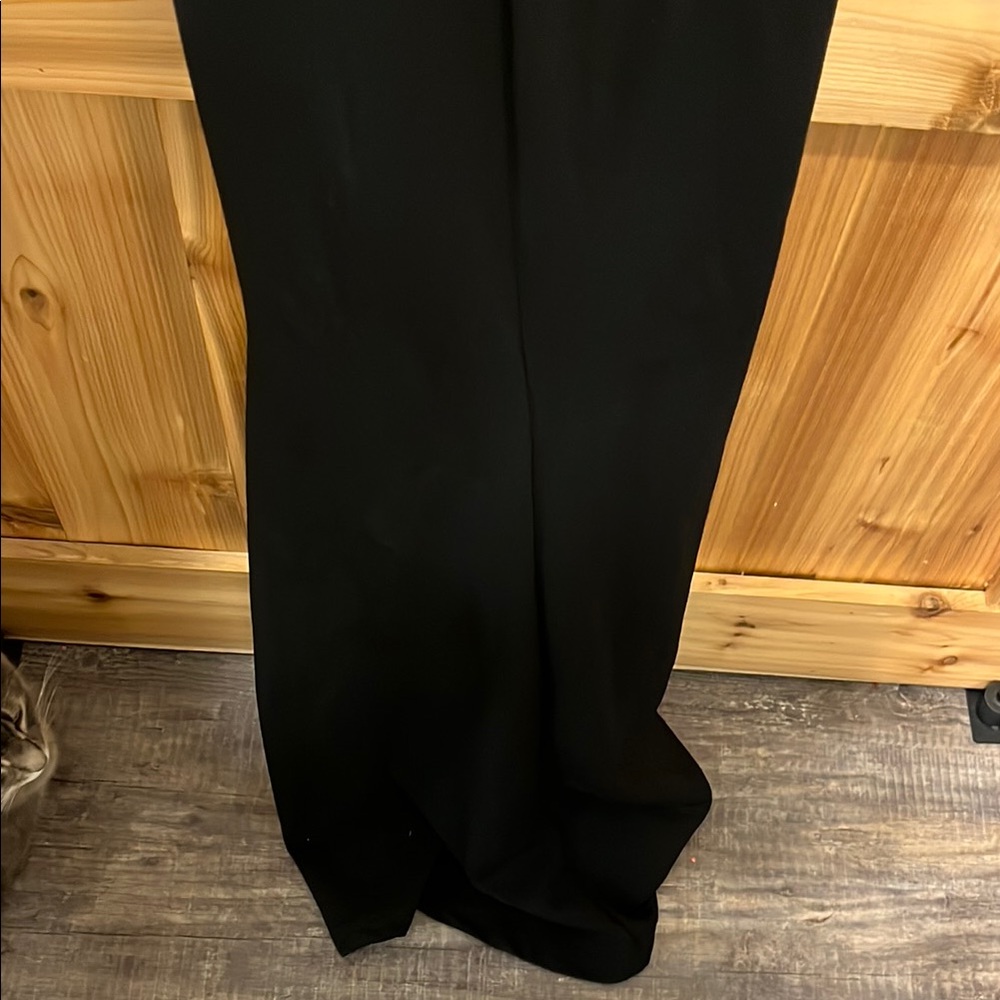 Lulu's Elegant Black Stappy Backless Formal Dress - Picture 2 of 6
